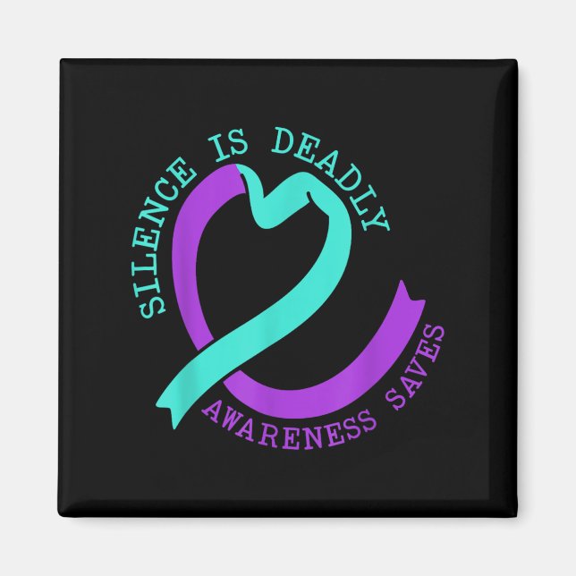 Suicide Awareness Suicide Prevention Suprt Survivo Magnet (Vorne)