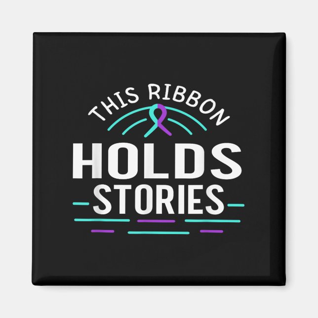 Suicide Awareness Suicide Prevention Suprt Survivo Magnet (Vorne)