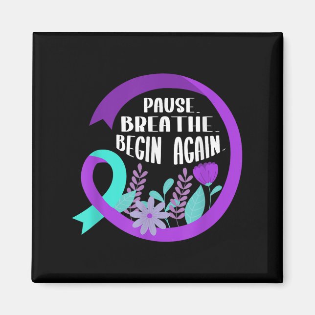 Suicide Awareness Suicide Prevention Suprt Survivo Magnet (Vorne)