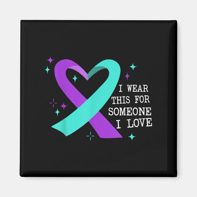 Suicide Awareness Suicide Prevention Suprt Survivo Magnet (Vorne)