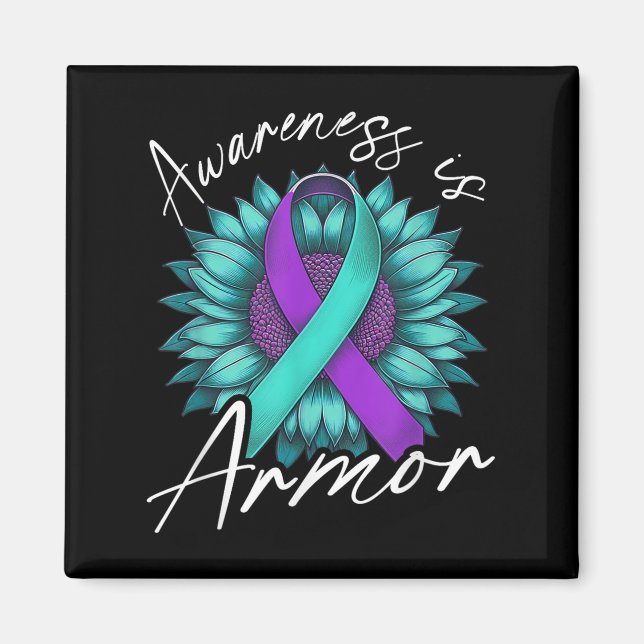 Suicide Awareness Suicide Prevention Suprt Survivo Magnet (Vorne)