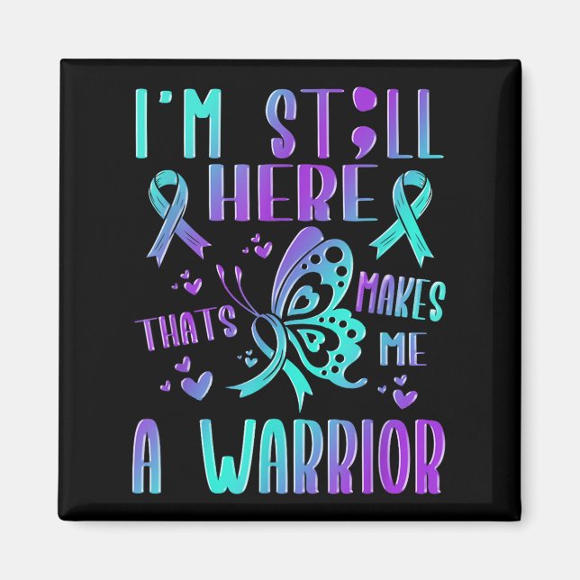 Suicide Awareness Suicide Prevention Suprt Survivo Magnet (Vorne)