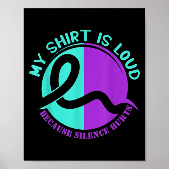 Suicide Awareness Suicide Prevention Suprt Survivo Poster (Vorne)