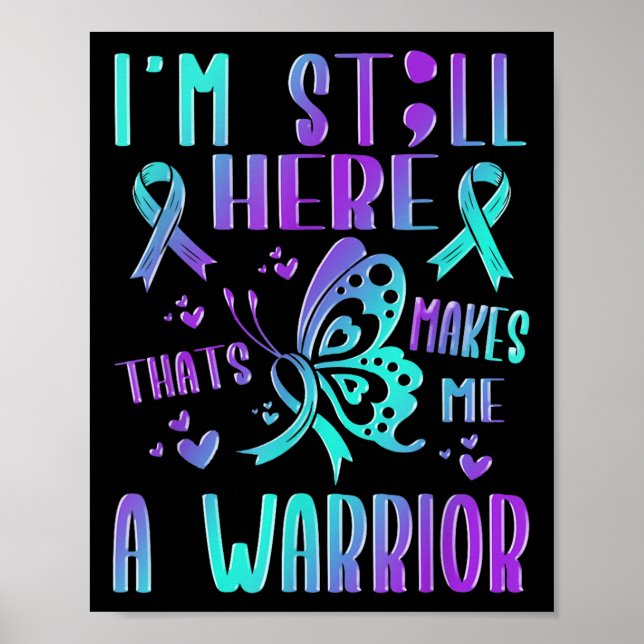 Suicide Awareness Suicide Prevention Suprt Survivo Poster (Vorne)