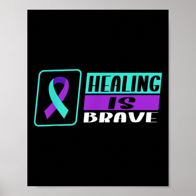 Suicide Awareness Suicide Prevention Suprt Survivo Poster (Vorne)