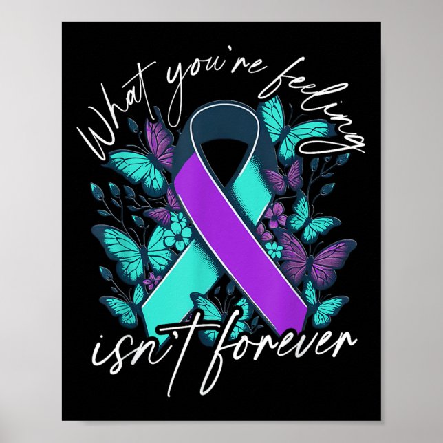 Suicide Awareness Suicide Prevention Suprt Survivo Poster (Vorne)