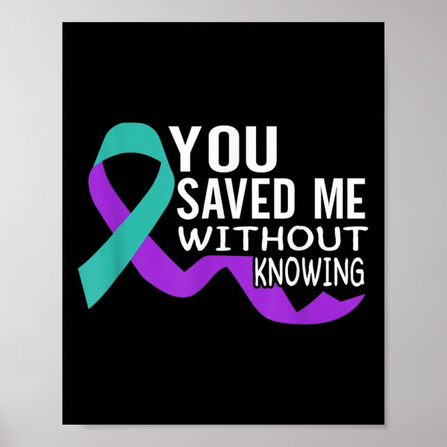 Suicide Awareness Suicide Prevention Suprt Survivo Poster (Vorne)