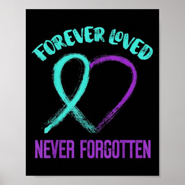 Suicide Awareness Suicide Prevention Suprt Survivo Poster (Vorne)