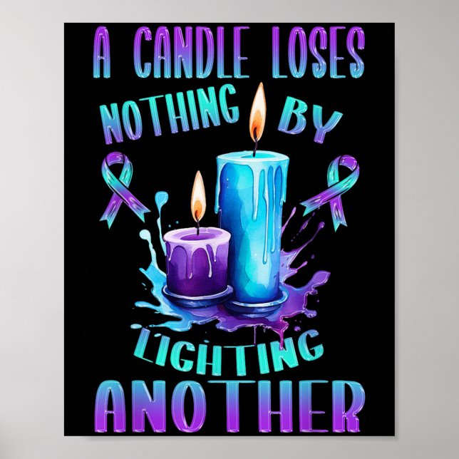 Suicide Awareness Suicide Prevention Suprt Survivo Poster (Vorne)