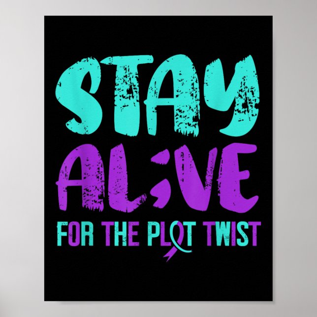 Suicide Awareness Suicide Prevention Suprt Survivo Poster (Vorne)