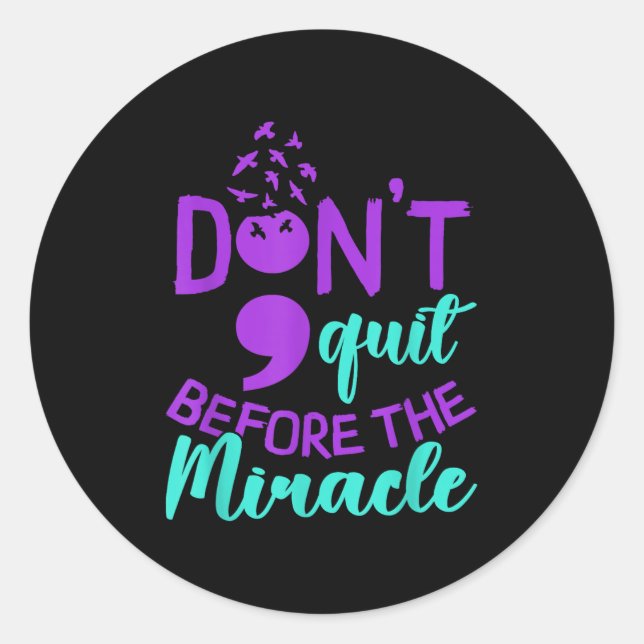 Suicide Awareness Suicide Prevention Suprt Survivo Runder Aufkleber (Vorderseite)