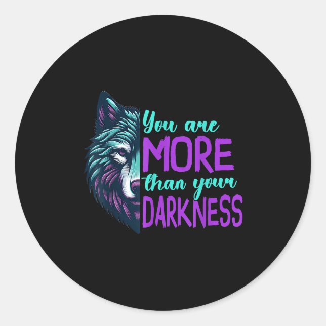 Suicide Awareness Suicide Prevention Suprt Survivo Runder Aufkleber (Vorderseite)