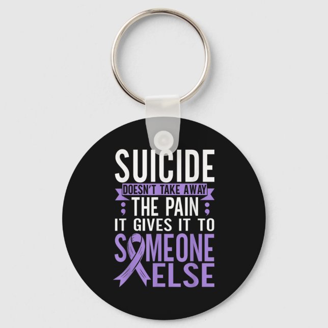 Suicide Awareness Suicide Prevention Suprt Survivo Schlüsselanhänger (Vorderseite)