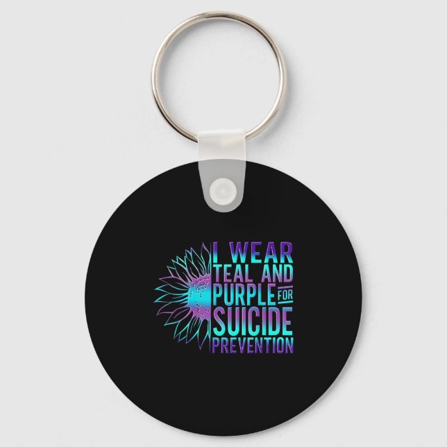 Suicide Awareness Suicide Prevention Suprt Survivo Schlüsselanhänger (Vorderseite)