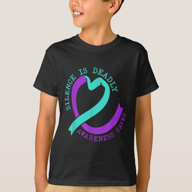 Suicide Awareness Suicide Prevention Suprt Survivo T-Shirt (Vorderseite)