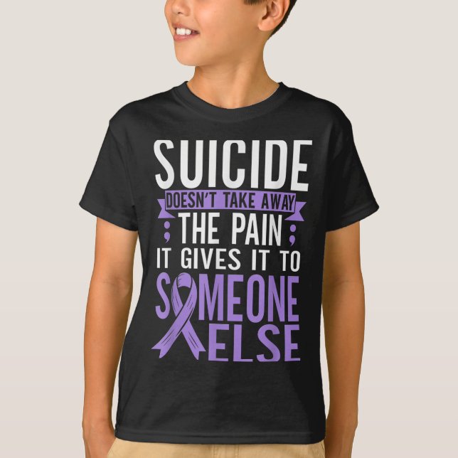Suicide Awareness Suicide Prevention Suprt Survivo T-Shirt (Vorderseite)