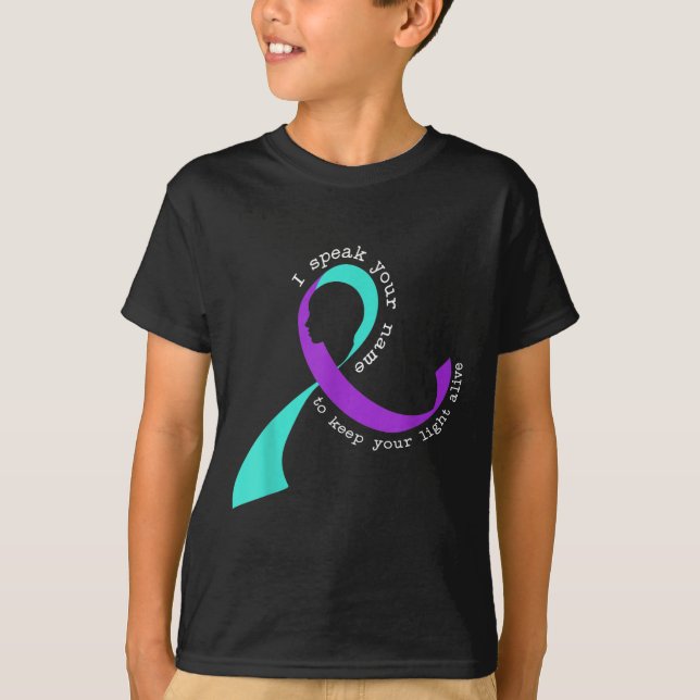 Suicide Awareness Suicide Prevention Suprt Survivo T-Shirt (Vorderseite)
