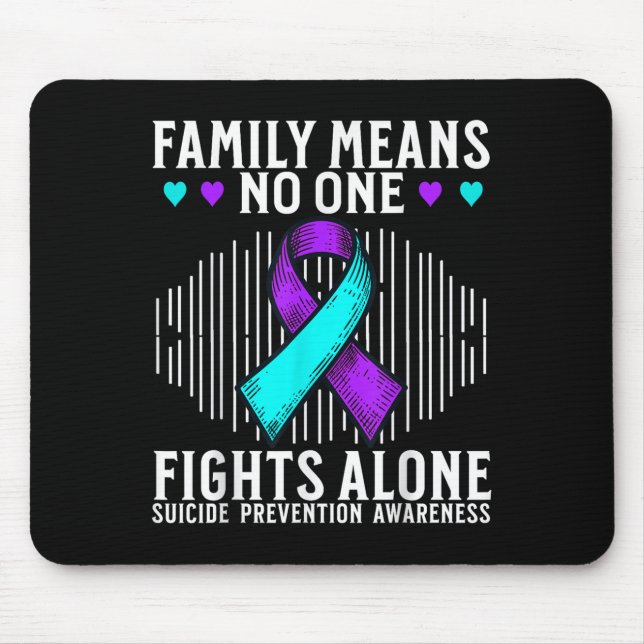 Suicide Awareness Suprt Suicide Prevention Awarene Mousepad (Vorne)