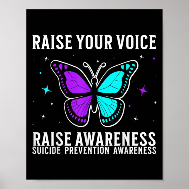 Suicide Awareness Suprt Suicide Prevention Awarene Poster (Vorne)