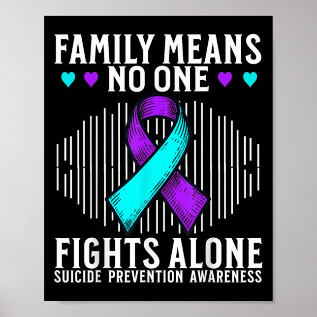 Suicide Awareness Suprt Suicide Prevention Awarene Poster (Vorne)