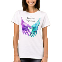 SUICIDE AWARENESS TURQUOISE & BLAUE HÄNDE