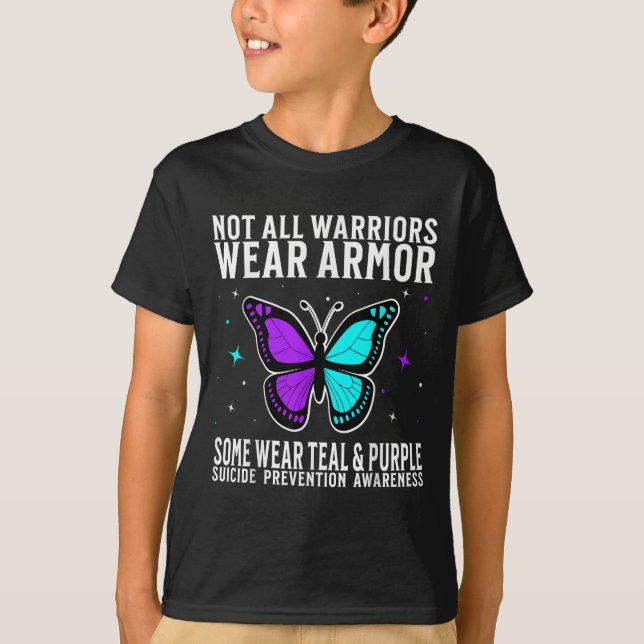 Suicide Awareness Warrior Suicide Prevention Aware T-Shirt (Vorderseite)