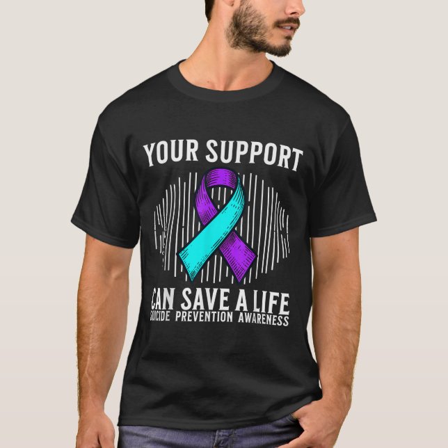 Suicide Awareness Warrior Suicide Prevention Aware T-Shirt (Vorderseite)