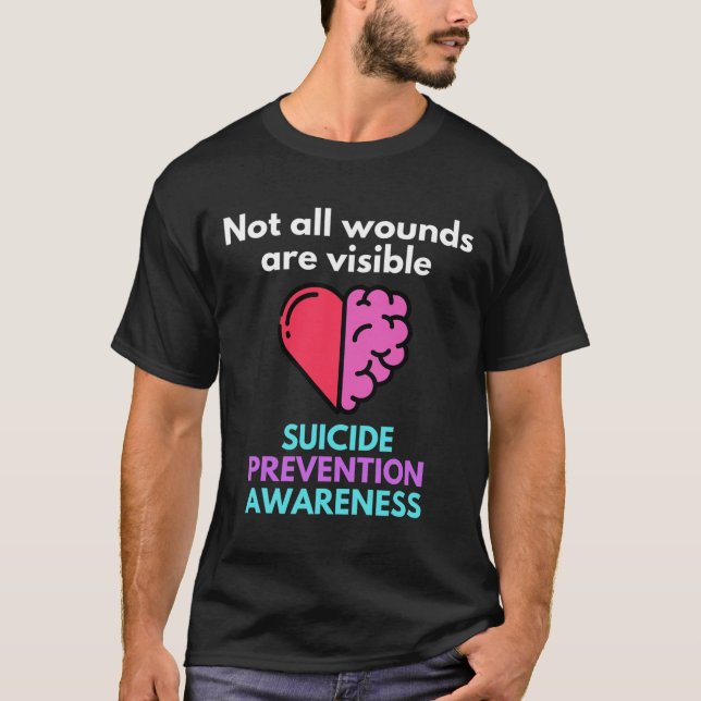 Suicide Gives The Pain To Someone Else. Suicide Aw T-Shirt (Vorderseite)