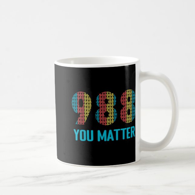 Suicide Prevention 988 Hotline 1  Kaffeetasse (Rechts)