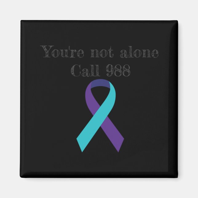 Suicide Prevention 988  Magnet (Vorne)