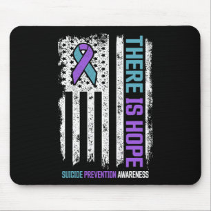 Suicide Prevention American Flag Hoffnung Suicide Mousepad