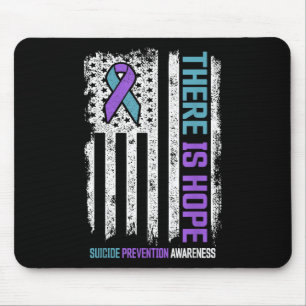 Suicide Prevention American Flag Hoffnung Suicide  Mousepad