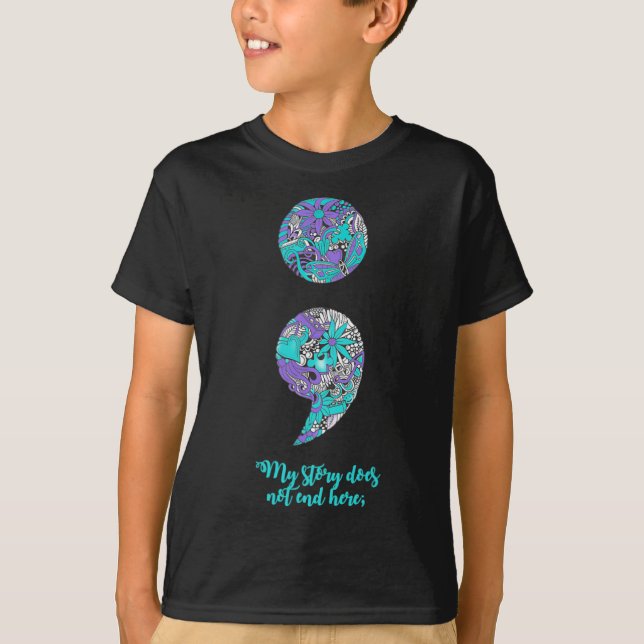 Suicide Prevention And Depression Awareness 2  T-Shirt (Vorderseite)