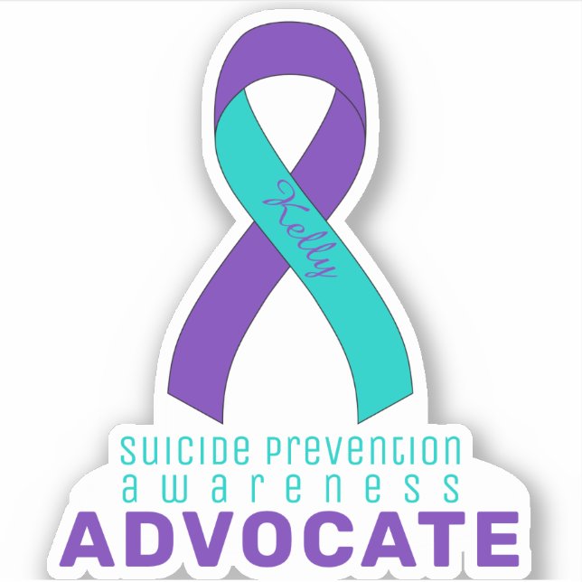 Suicide Prevention Awareness Advocate Vinyl Aufkleber (Vorderseite)