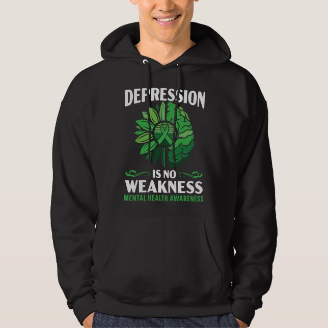 Suicide Prevention Awareness Mental Health Depress Hoodie (Vorderseite)