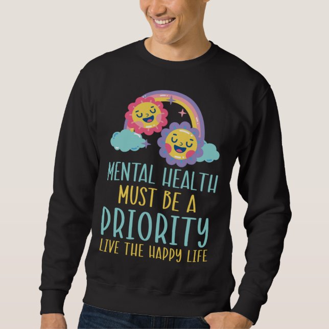 Suicide Prevention Awareness Mental Health Depress Sweatshirt (Vorderseite)