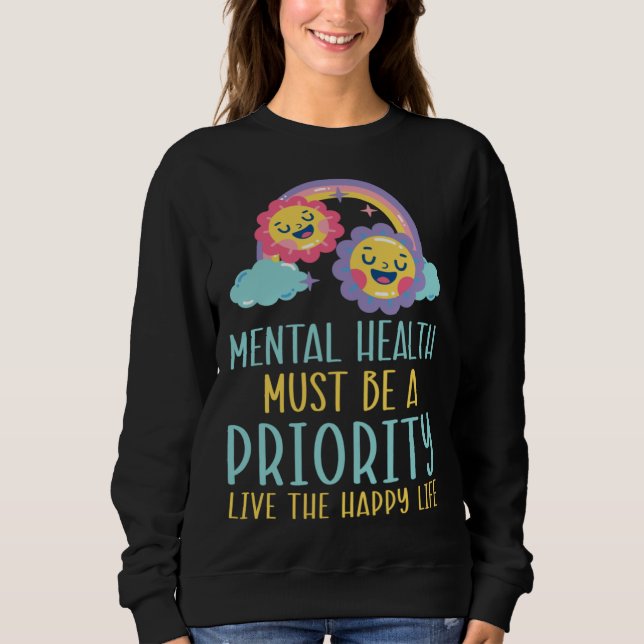 Suicide Prevention Awareness Mental Health Depress Sweatshirt (Vorderseite)