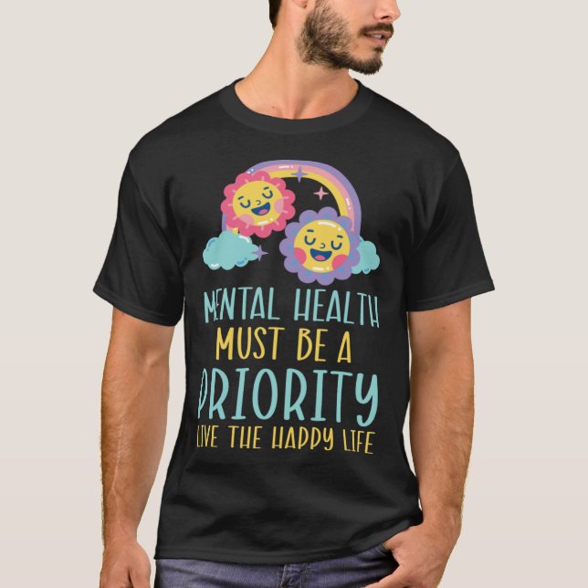 Suicide Prevention Awareness Mental Health Depress T-Shirt (Vorderseite)