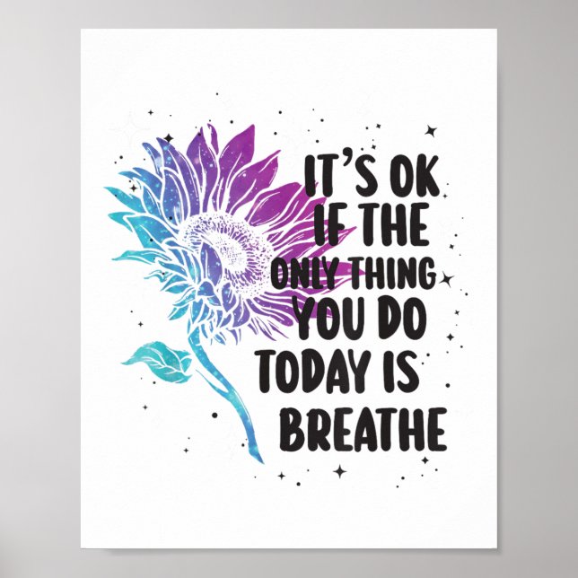 Suicide Prevention Awareness Purple And Teal  Poster (Vorne)