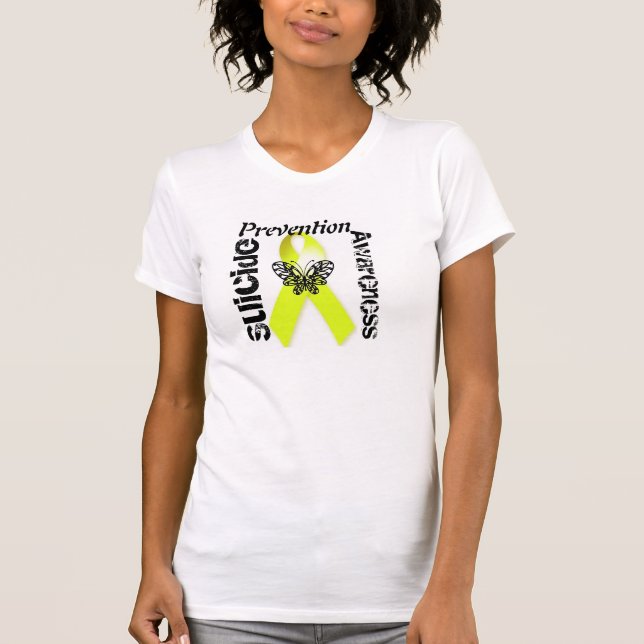 Suicide Prevention Awareness Ribbon Shirt Hoodie (Vorderseite)