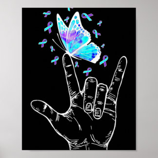 Suicide Prevention Awareness Week Butterfly Love H Poster