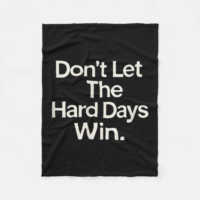Suicide Prevention- Don't Let The Hard Days Win  Fleecedecke (Vorderseite)