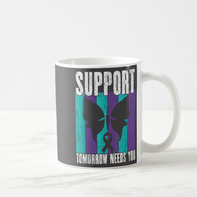 Suicide Prevention Suprt Tomorrow _ I For Suprters Kaffeetasse (Rechts)