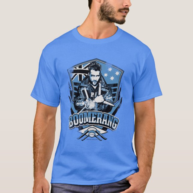 Suicide Squad | Abzeichen Boomerang T-Shirt (Vorderseite)