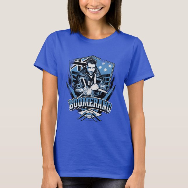 Suicide Squad | Abzeichen Boomerang T-Shirt (Vorderseite)