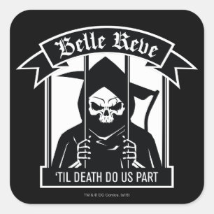 Suicide Squad   Belle Reve Reaper Graphic Quadratischer Aufkleber