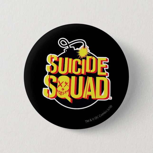 Suicide Squad | Bombenlogo Button (Vorderseite)