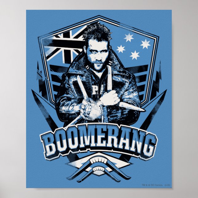 Suicide Squad Boomerang Badge Poster (Vorne)