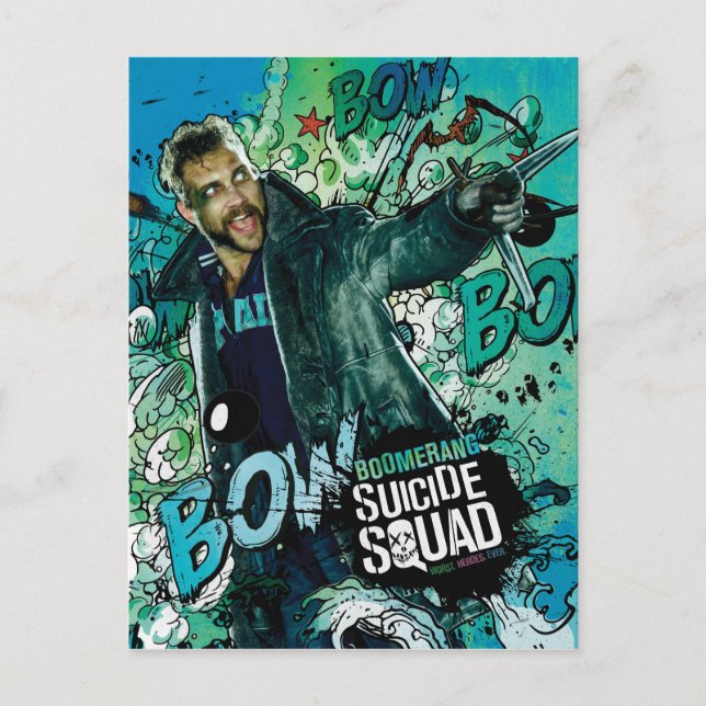 Suicide Squad | Boomerang Character Graffiti Postkarte (Vorderseite)