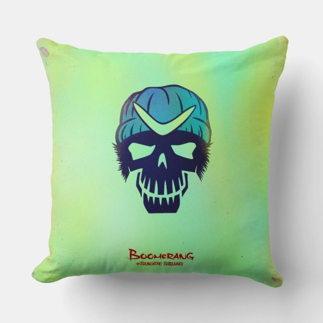 Suicide Squad | Boomerang Head Icon Kissen (Vorderseite)